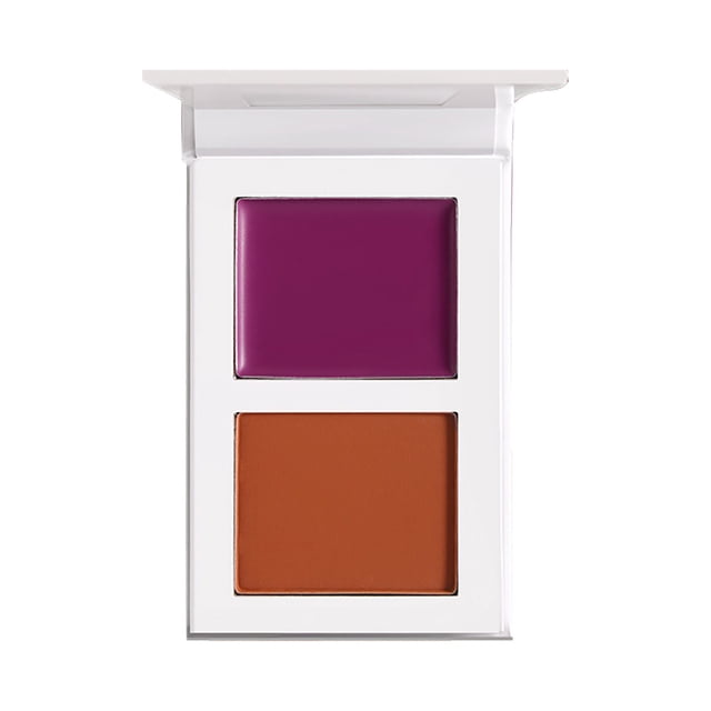 Two-Color Blush*1 Bradem Reduced Sale, Place Volume5 Two Tone Pigmented Buildable Pressed Powder Rosy Natural Cheeks Fresh Finish for All Skin Color, Blush D, One Size Makeup White Blusher