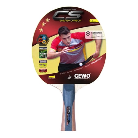 GEWO CS Energy Carbon Pre-Assembled Table Tennis Racket