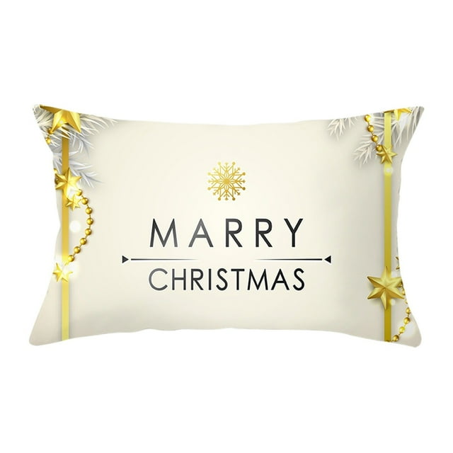 asddcavvf Christmas Pillow Christmas Bed Pillow and Cozy Fade Stain First Christmas Pillow Zippe Silk Pillowcase Pillowcase Satin Pillowcase Zipper Closure