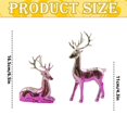 thumbnail image 3 of Resin Deer Tabletop Decor, 2-Piece Seasonal Sculpture Set for Christmas Office and Winter Home Displays, 3 of 3