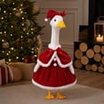 thumbnail image 6 of AZXY Christmas Porch Goose Outfits, Porch Goose Clothes, 23 Inch Goose Costume Dress for Cement & Plastic Porch Goose Statue, Duck Clothes, Outdoor Yard Lawn Patio Garden Porch Statue Decor, 6 of 7