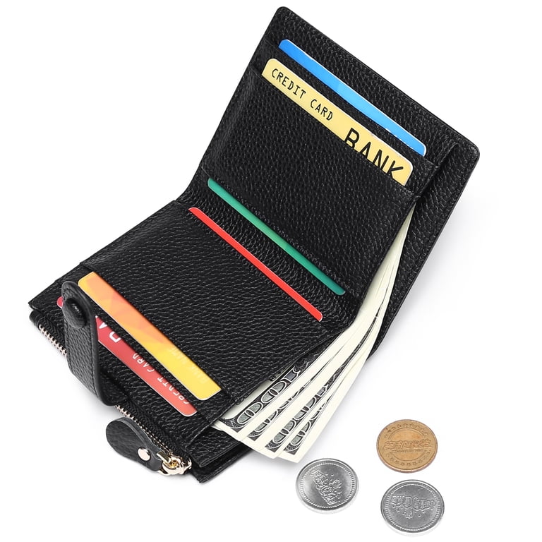 FALAN MULE Small Slim Bifold Leather Women's Wallet photo 2