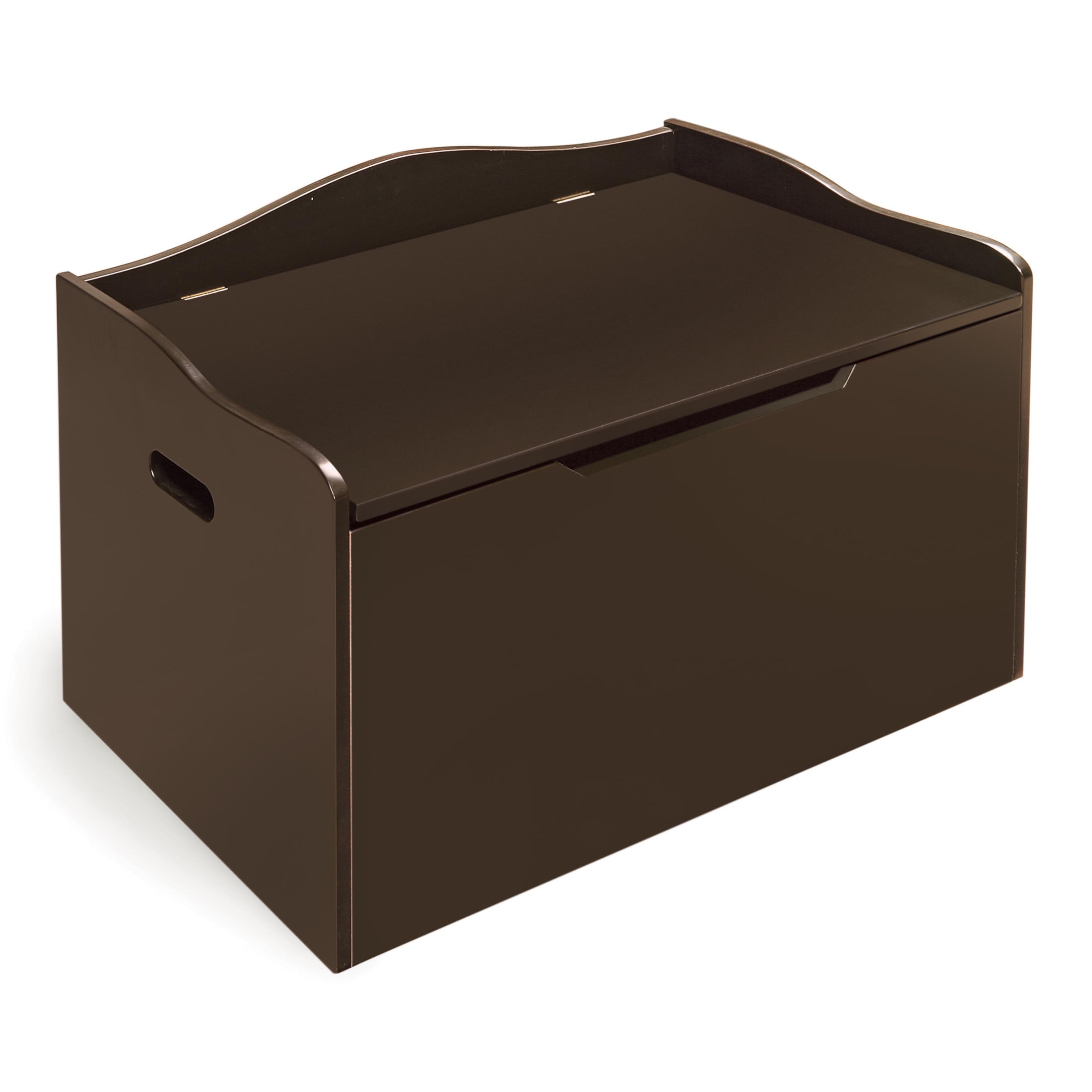 Badger Basket Child's Wooden 25 gal Bench Top Toy Box, Espresso