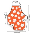 thumbnail image 2 of Yiaed Bright Autumn Leaves Charm Print Kitchen Apron with Hand Wipe Pockets,Big Pocket,Aprons for Women with Pockets, Waterproof for Cooking Baking, 2 of 7
