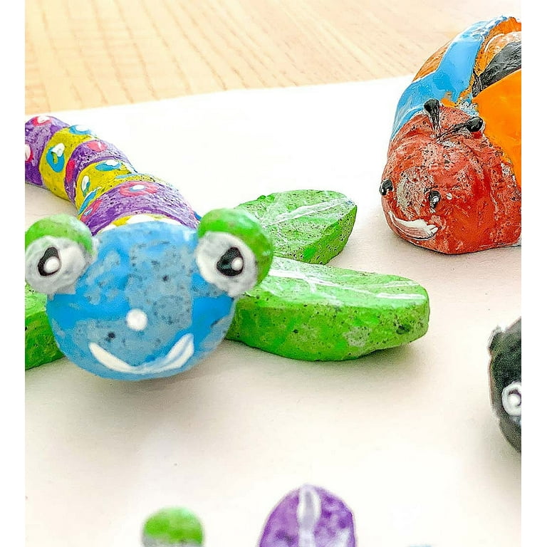5-Minute Crafts - Rock Painting Stone Color Paint Kit for Kids Ages 6+ As  Seen on Social Media