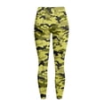 thumbnail image 6 of Renewold Camo Green Black Womens Yoga Pants with Pockets High Waisted Workout Yoga Pants Ankle Pants Tummy Control Premium Soft Compression Pants 80s 90s Sportswear, 3XL, 6 of 8