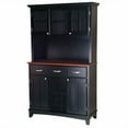 thumbnail image 2 of Homestyles Buffet de Buffets en Bois avec Vaisselier Noir, 2 of 26