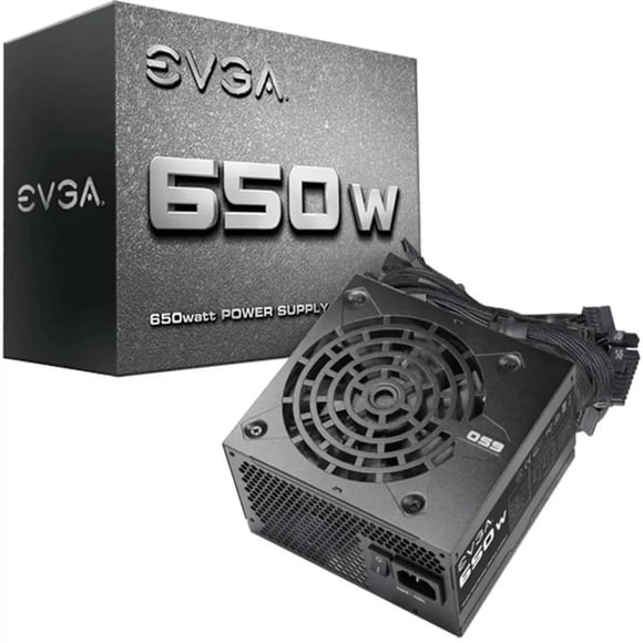 Fuente de Poder EVGA Power Supply de 650W. EVGA 650W 100-N1-0650-L1