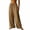 Khaki, variant on Womens Flowy Cotton Pants Wide Leg Drawstring Palazzo Lounge Pant Trousers Elastic Waist Boho Vacation Slacks