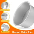 thumbnail image 4 of Unique Bargains 2Pcs Round Cake Pan with Removable Loose Bottom 6" Small Cheesecake Pan Anodized Aluminum Nonstick Baking Pan, 4 of 6