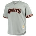 thumbnail image 2 of Men's Mitchell & Ness Will Clark Gray San Francisco Giants Big & Tall Cooperstown Collection Mesh Batting Practice, 2 of 3