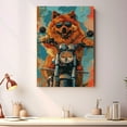 thumbnail image 4 of Chow Chow Dog Poster Riding A Motorcycle - Chow Chow Dog Canvas Wall Art For Bedroom Decor - Boho Bedroom Decor - Mens Gifts Unique, 4 of 6