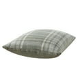thumbnail image 5 of My Texas House 20" x 20" Aurelia Dried Sage Plaid Cotton Decorative Pillow Cover, 5 of 7
