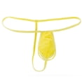 thumbnail image 2 of Fjofpr Mens Thong Underwear G String Solid Color Men's Thin Thong Men's Comfortable Body Breathable Underwear Briefs Yellow Free Size, 2 of 3
