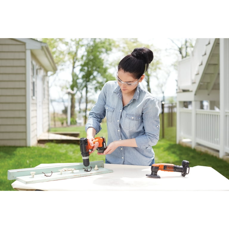 BLACK+DECKER Gopak 4-Tool Combo Kit (Drill/Jig/Sander/Light), BDCK502C1 BLACK+DECKER Gopak 4-Tool Combo Kit (Drill/Jig/Sander/Light), BDCK502C1