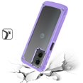 thumbnail image 2 of For Motorola Moto G 5G 2024 Ultimate CaseX Transparent Hybrid Case with Metal Buttons And Camera Edges - Light Purple, 2 of 3