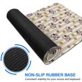 thumbnail image 6 of Long Mouse Pads for Desk,Beige Cow Flower Pattern Desk Mats on Top Of Desks, Desk Mouse Pad Extra Large with 3mm Non-Slip Base and Stitched Edge for Gaming,Office,Work,Home 31.5"x15.7", 6 of 6