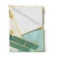 thumbnail image 2 of Vintage Soft Flannel Fleece Blanket, Old School Plane in the Sky Trees Sixties Propeller Engine Historical Flight Murky, Cozy Plush for Indoor and Outdoor Use, 70" x 90", Multicolor, by Ambesonne, 2 of 5