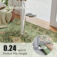thumbnail image 4 of ATHOPE 5x7 Area Rugs for Living Room Bedroom, Washable Soft Rug with Non-Slip Backing, Large Floral Vintage Distress Print Pattern Carpet, Green, 4 of 7