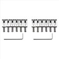 thumbnail image 1 of 2Conjunto Sillines de Puente de Trémolo de Guitarra de 10,5Mm para Strat Tele Accesorios de Guitarra Eléctrica, Plateado, 1 of 5