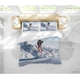 thumbnail image 1 of 3D Pexels Sports Ice Mountain Skiing Player View Quilt Cover Set Bedding Set, 1 of 3