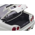 thumbnail image 4 of Nissan Skyline GT-R (R34) V-Spec II RHD (Right Hand Drive) White Pearl 1/18 Model Car by Autoart, 4 of 4
