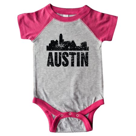 

Inktastic Austin Skyline Grunge Gift Baby Boy or Baby Girl Bodysuit