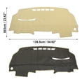 thumbnail image 6 of Auto Dashboard Cover Beige Polyester Non-slip Mat Protector Carpet Sun Proof for Honda Civic 2006-2011, 6 of 7