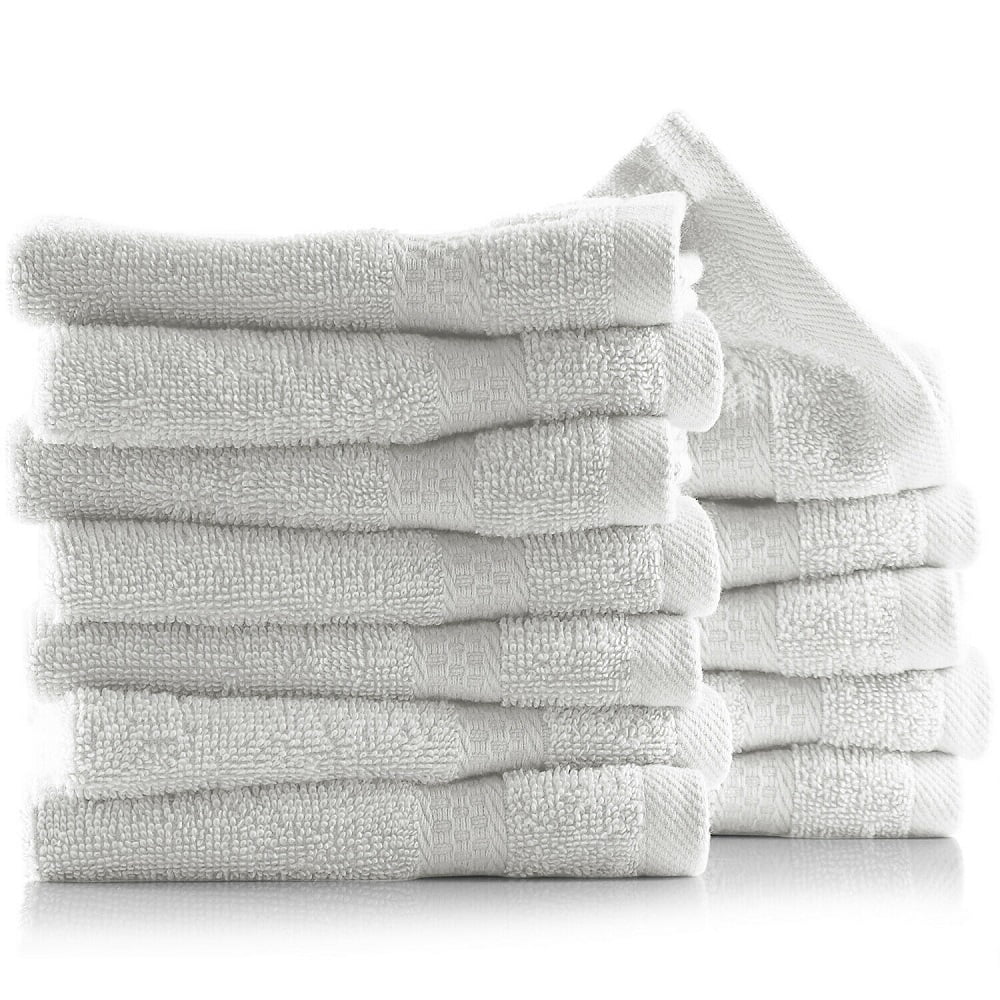 12 Pack washcloth Towel Set 100 Cotton Soft Luxury Wash Cloths for