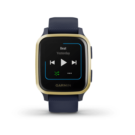 Garmin USA - Venu Sq Music Edition GPS Smartwatch 33mm Fiber-Reinforced Polymer - Navy