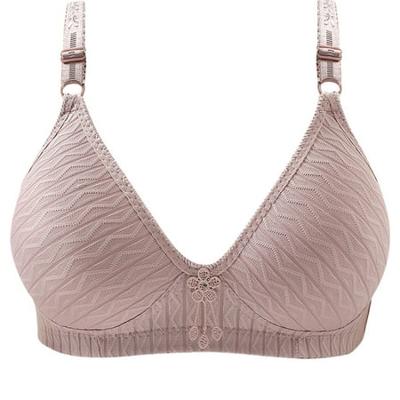 Plus Size Bras for Women Push-up Bra Wireless Breathable Bralette Full Coverage Lingerie Daily Underwear