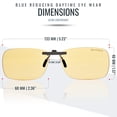 thumbnail image 4 of Gafas con clip Spectra479 que bloquean la luz azul día y noche, 4 of 7