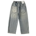 thumbnail image 4 of WRTFVZA Baggy Jeans Kids 10-12 Boys with Pockets Straight Leg Comfortable Breathable Y2k Denim Pants 90s Hip Hop Streetwear, 4 of 7