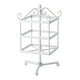 thumbnail image 1 of Organizador de joyas de 3 niveles con soporte de hierro para pendientes, elegante colgador para pendientes de moda. Blanco, 1 of 9