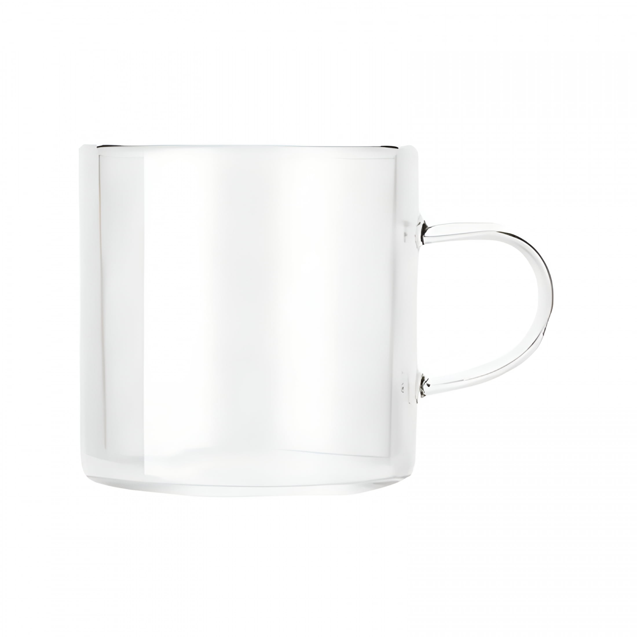 ACDANC 4 Oz Double Wall Glass Coffee Mugs,Glass Tea Cup with Widened Handles for Espresso Coffee,Cappuccino,Tea Bag,Latte,Hot Cold Beverages,Juice,Clear Glass Mugs with Handles Cappuccino Cup