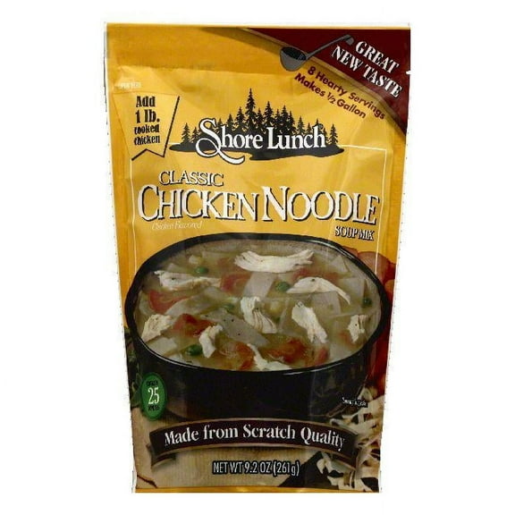Shore Lunch Classic Chicken Noodle Soup Mix, 9.2 OZ (Pack of 6)