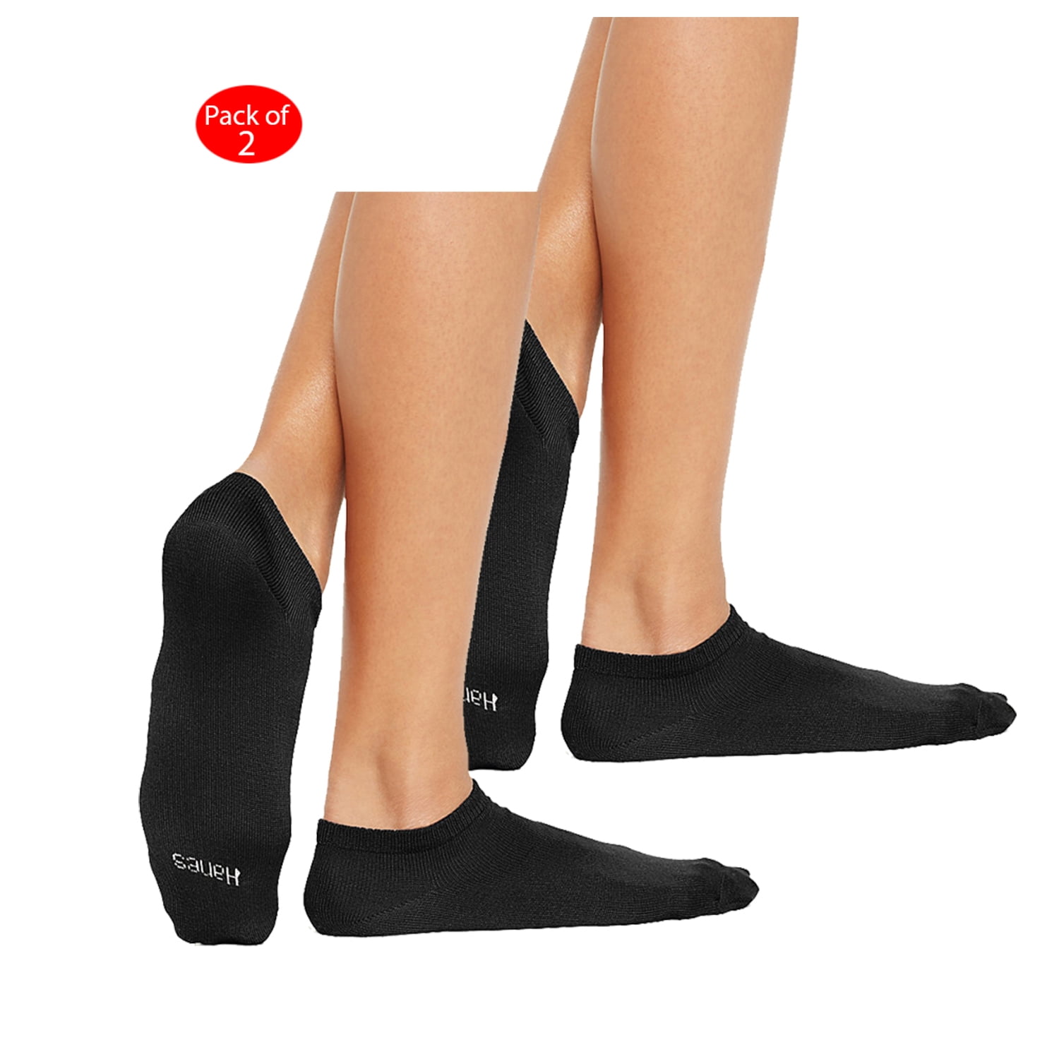 Hanes Hanes Women's Comfort Soft; Low Cut Socks 3Pack, Color Black