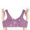 thumbnail image 6 of Fsqjgq Womens Underwear Sports Bras for Women Large Bust Back Support Bra Front Closure Cotton Bras Comfort No Underwire Bra Plus Size Wireless Bra Nipple Covers Underwire Strapless Bras Corsets, 6 of 6