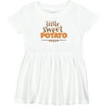 thumbnail image 3 of Inktastic Thanksgiving Little Sweet Potato Girls Baby Dress, 3 of 5