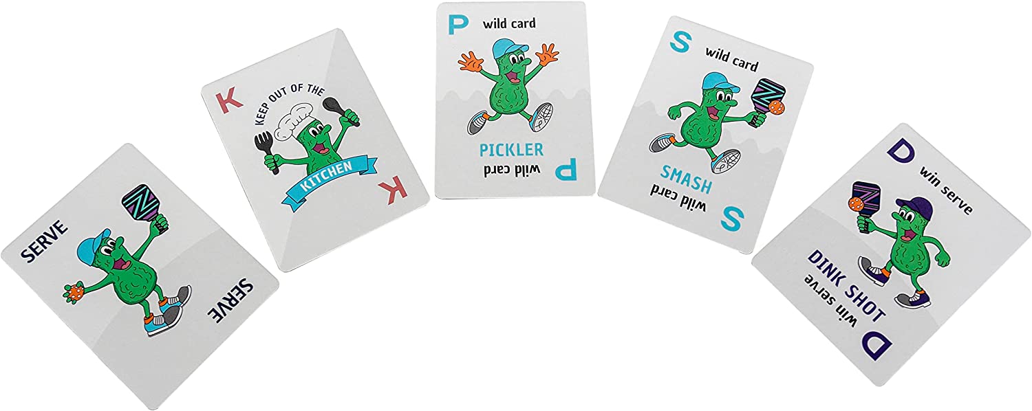 PCG Pickleball Playing Cards Game, Strategy, Luck, and Fun for Adults, 2 or 4 Players