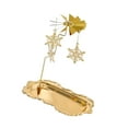 thumbnail image 4 of deevoka Rotating Tray Coffee Table Tray Luxury Candlelight Dinner Prop Fruit Plate Party Vanity Cake Dish Display Plate Candle Holder Snowflake Pendant, 4 of 9