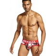thumbnail image 3 of JOCKMAIL Men's Underwear Briefs Playful Printed briefs Ice Silk Sexy Low Waist Underwear, 3 of 9