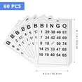 thumbnail image 3 of CIMAXIC Bingo Game Card with Unique Numbers for Fun Intellectual Development Play 60pcs Paper Assorted Color,6.1"X4.13"X0.04", 3 of 5