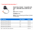 thumbnail image 2 of Clutch Cylinder - Compatible with 2001 - 2006 GMC Sierra 2500 HD 6.0L V8 2002 2003 2004 2005, 2 of 2