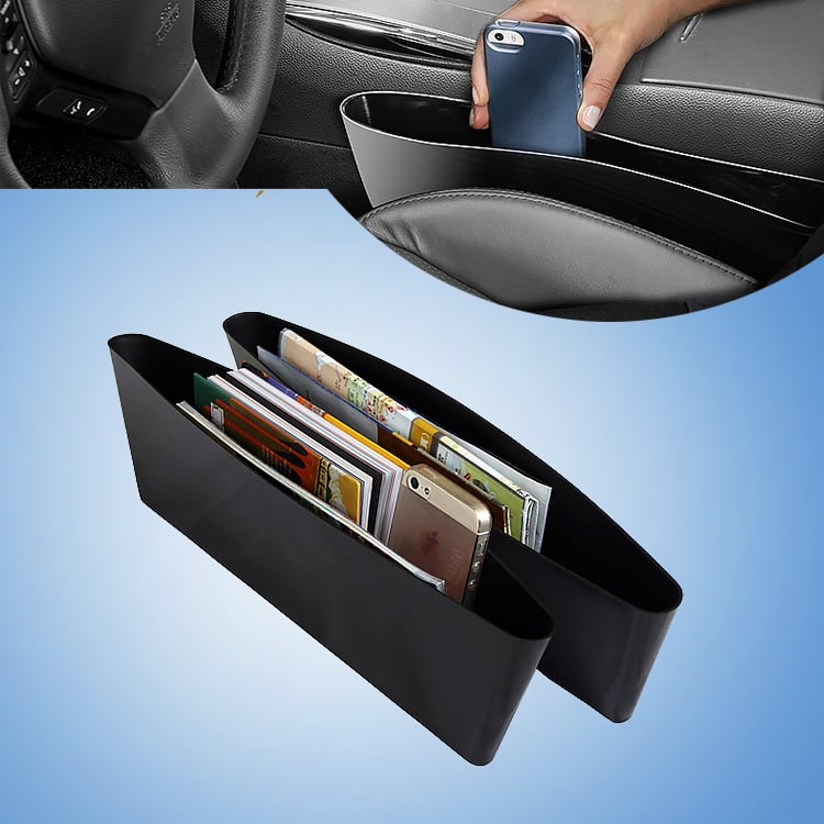 Car Seat Side Slit Storage Box Headrest Catch Catcher Gap Organizer Phone Holder 