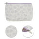 thumbnail image 4 of Bolsas de maquillaje rectangulares planas de corazones duraderas de 1 Pc para viajar, púrpura, poliéster, 4 of 5