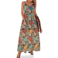 thumbnail image 1 of Vestido sin mangas Book Addiction Vestido de verano para mujer 2024 Vestido morado Vestidos de noche, 1 of 7