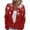 Red, variant on Women's Festive Christmas Printed Long Sleeve Knitted Cardigan Button Down Jacket, Holiday Inspired Cozy Wear for Cold Weather and Gatherings,Wine M