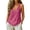 35# Hot Pink, variant on Women's Sequin Tank Tops V Neck Sparkly Tops Sleeveless Glitter Vest Party,Silver ,XL