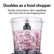 Hamilton Beach Power Elite Smoothie Blender for Kitchen, Mini Food Processor, 40 oz Jar, Stainless